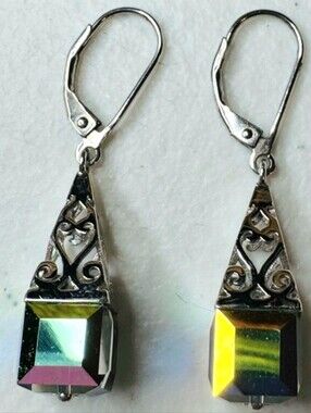 Sterling Silver Aurora Borealis Earrings Felicia Designs